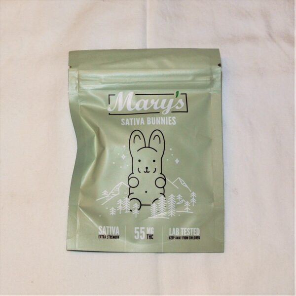 Marys Sativa Bunnies 55mg 1 2